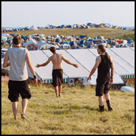 Campground atmosphere at Dong Open Air Festival 2014